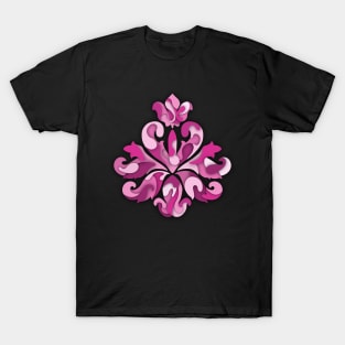 8 Shades of Pink Fleur De Lis Symbol T-Shirt